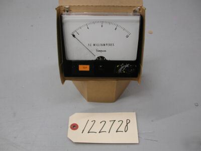 Simpson instruments 0-10 ac milliamperes gauge display