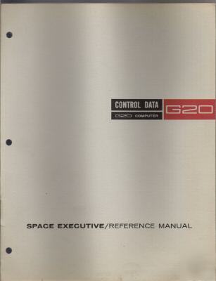 Control data G20 computer reference manual