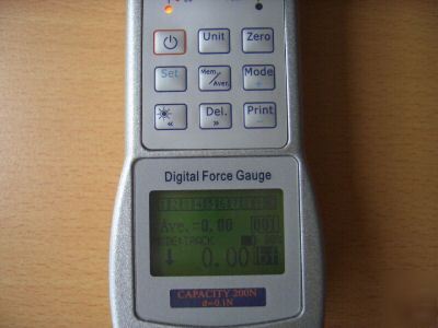 Digital handheld push-pull force gauge,n/kg/lb,pc,RS232