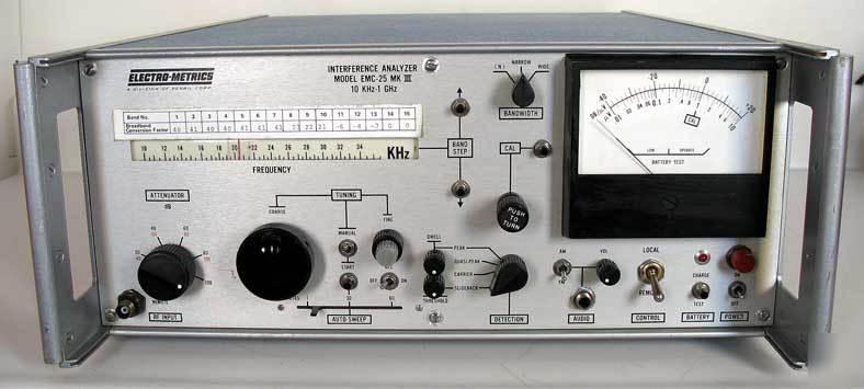 Fairchild electro-metrics emc-25 mark iii interference 