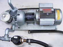 Gast vacuum pump model 2565 - V2 + ge 3 phase motor hot