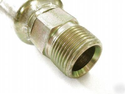 Hydraulic crimp fitting 1/4 inch male pipe for 1/4 hose