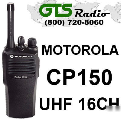 New motorola CP150 uhf 16 channel 2 watt cp 150