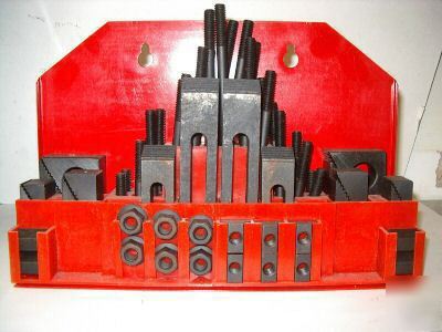 52 pc clamping kit for milling machine 3/8 bsw stud