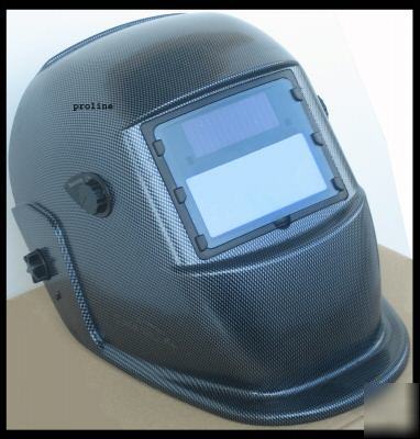 Auto darkening welding & grinding helmet hood mask+blac
