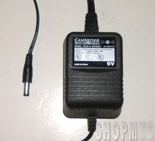 Cambridge soundworks ac power adapter tead-090400UT
