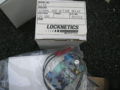 Locknetics lftd signal aud w/time delay 24VDC