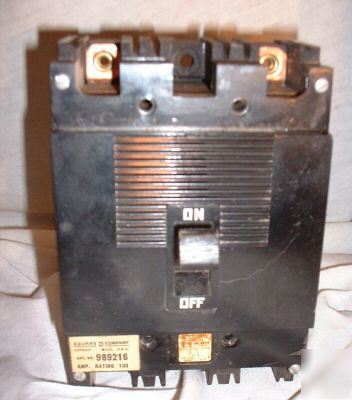 Lot of 4 square d circuit breaker 2 pole amp 100 125 