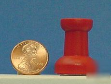 N 50 red rubber 1 inch neo magnet thumbtack hold 10 lbs