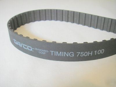 New 750H100, dayco synchro-cog timing belt/drive belt, 