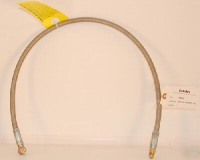 Non heated sst braided whip hose , teflon core, 3FT