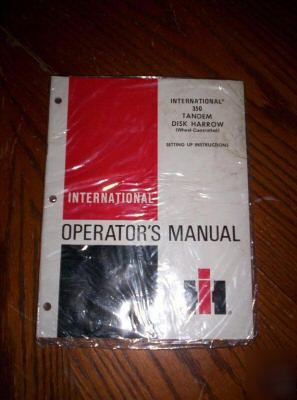 New ih farmall international 350 disk harrow manual