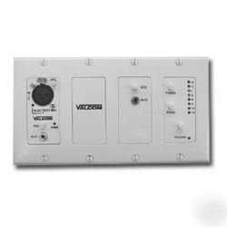 Valcom in-wall mixer with remote input module v-9985-w