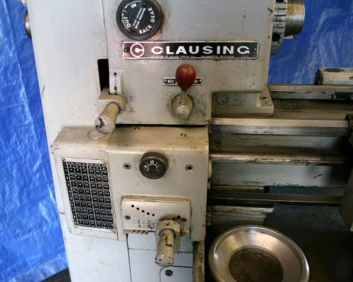 Clausing 12" x 36" lathe clausing variable speed lathe
