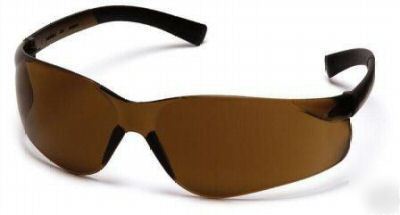 New 6 pyramex ztek brown tint sun & safety glasses
