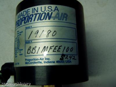 Proportion electro transducer control valve BB1MFEE100