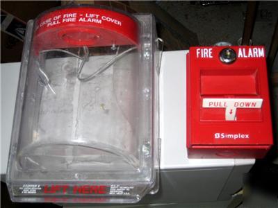 Simplex fire alarm pull station with back box&cover