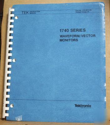 Tek tektronix 1740 original service/operating manual