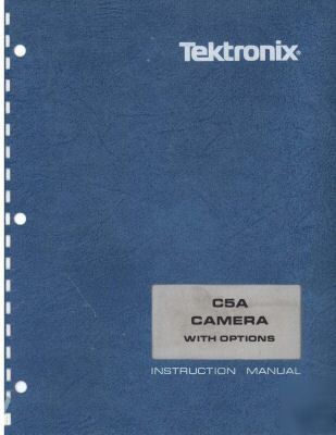 Tek tektronix c-5A C5A opertion & service manual