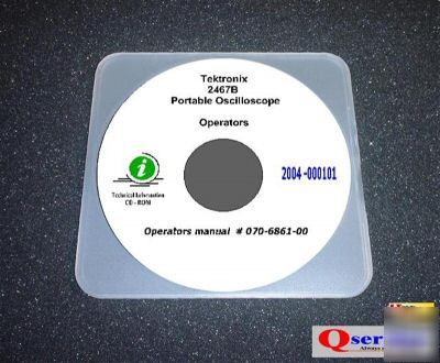 Tektronix tek 2467B operators + gpib manuals cd
