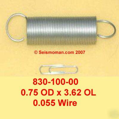 2 extension springs - od 0.75