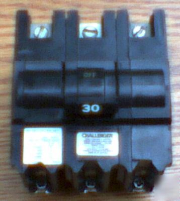 Fpe challenger 30 amp 3 pole nb NB330 circuit breaker