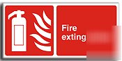 Fire extinguisher sign - semi rigid-400X200MM(fi-009-rp