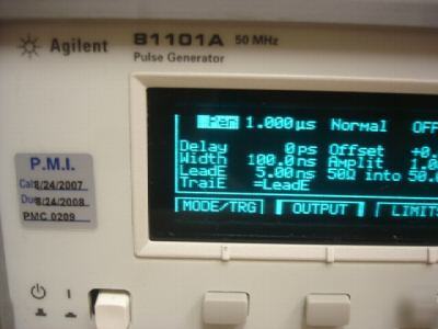 Hp / agilent 81101A 50MHZ pulse generator w/ option UN2
