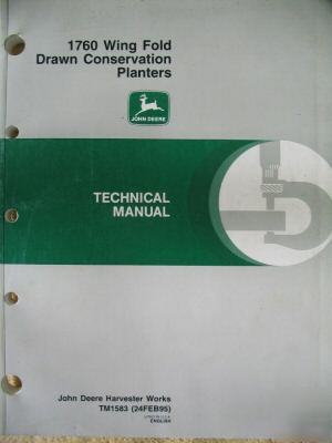 John deere 1760 conservation planter technical manual