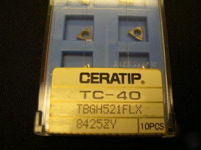 New 10 ceratip inserts tbgh 521 521FLX TC40
