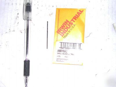 New irwin size #53 jobber length drill bits -1PK/12EA