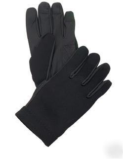 Black neoprene gloves fire, ems, police