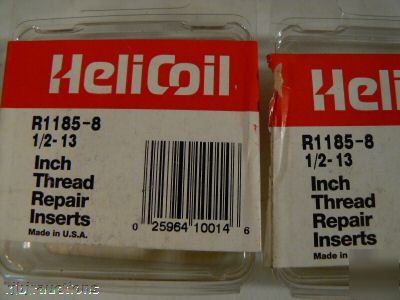 New 15 helicoil R1185-8 & 10 inch thread inserts 