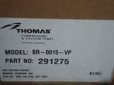 New thomas sr-0015-vp oilless rotaty 1/10HP # 291275