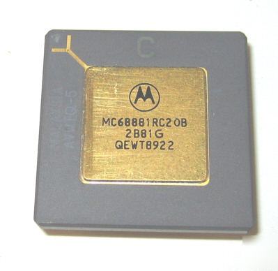 New 68881-20 motorola collectible MC68881RC20B gold