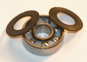 16 roller hockey steel/metal ceramic ball bearings vxb
