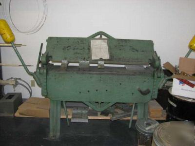 Chicago l-31 48â€ 12 gauge box & pan brake press bending