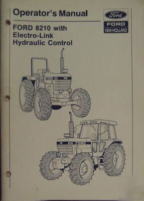 Ford 8210 tractor operator's manual - original