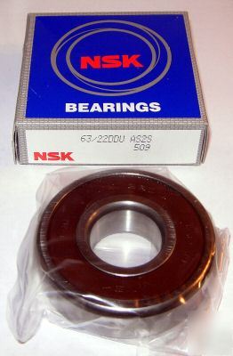 New nsk 63/22DDU ball bearings, 22X56X16 mm, 63/22-2RS, 
