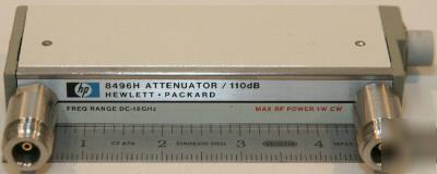 Agilent/hp 8496H-001 prog attenuator 0-18 ghz 0-110 db 
