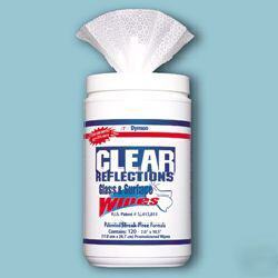 Clear reflections glass & surface wipes - 720 total 