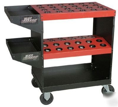 Huot 13930 toolscoot cnc cart for 30 taper tool holders