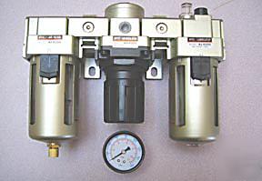 New stc air line filter-regulator-lubricator combo 1/4