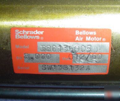 Schrader bellows air cylinder motor model B80135005