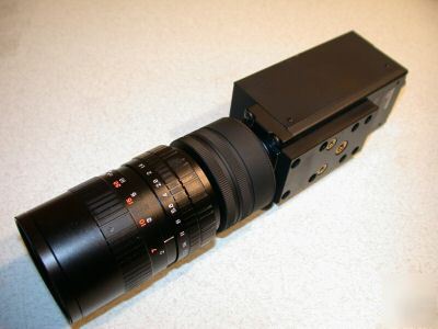 Sony industrial video camera xc-77 ccd w/ fuji lens