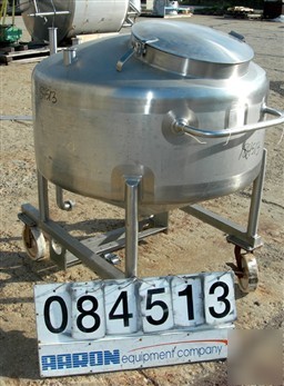 Used: walker tank, 100 gallon, 304 stainless steel, ver