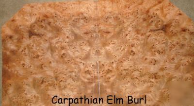 Carpathian elm burl veneer - 24 pcs / 23.8 sq ft 