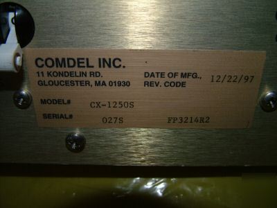 Comdel cx-1250S ultra stable rf generator 1250W