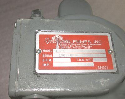 Gusher coolant pump, used