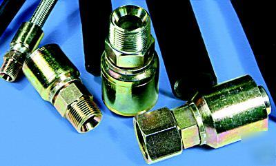 Hydraulic hose crimp fittings 1/4 id male npt-25PCS.